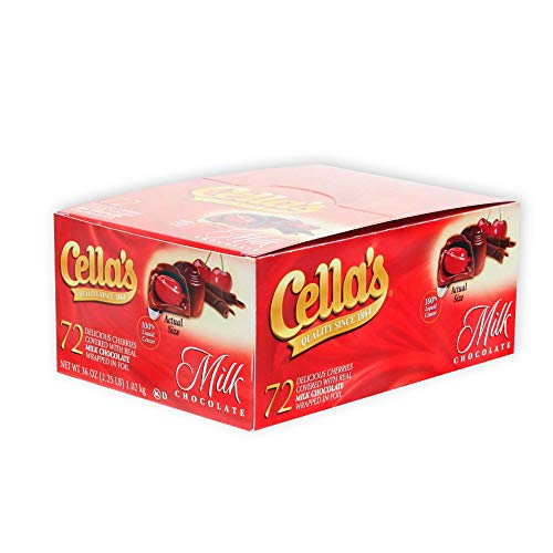 Cellas Box (72 Piece) Foil Wrapped Milk Choc 1/12ct