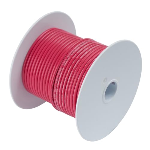 Ancor 116502 Tinned Copper Battery Cable 1/0 AWG 25ft Red