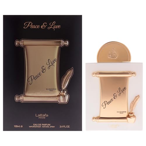Lattafa Pride Peace & Love for Unisex Eau de Parfum Spray, 3.4 Ounce / 100 ml
