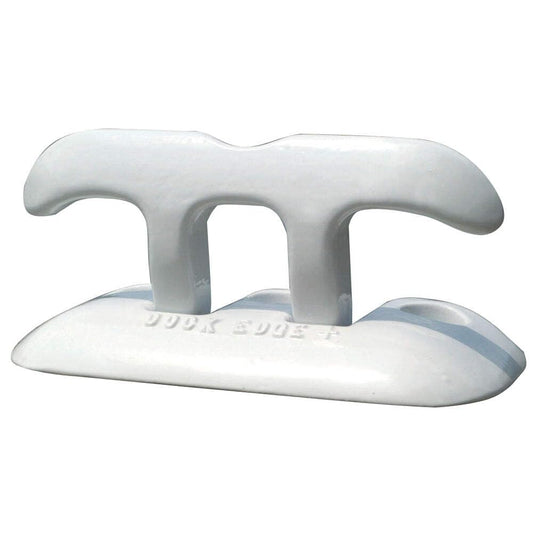 Dock Edge+ Flip Up Dock Cleat 8" White Aluminum