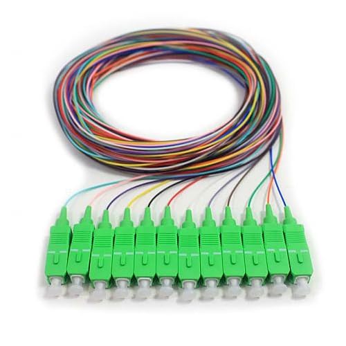 CableWholesale 12-Strand SC/APC Fiber Pigtail 9/125 3m