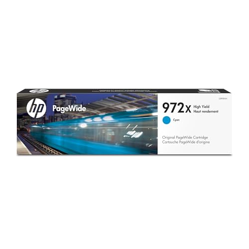 HP 972X PageWide Cyan Ink Cartridge L0R98AN