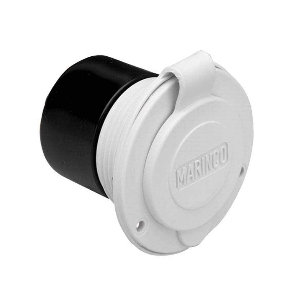 Marinco 150BBIW Marine Charger Inlet, 15A 125V White