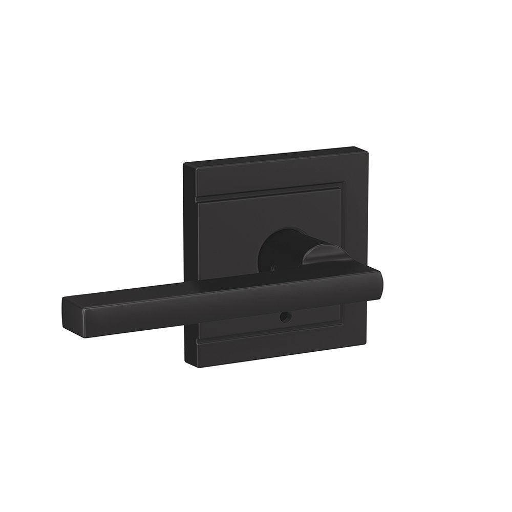 Schlage Latitude Lever Upland Trim FC21 Matte Black