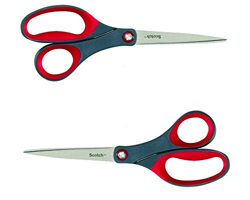 3M Scotch Precision Scissors 2KYV 8-Inch 2 Pack