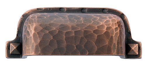 Hammered Bin 3" Center Cup Cabinet Pull Finish: Oil Rubbed Bronze