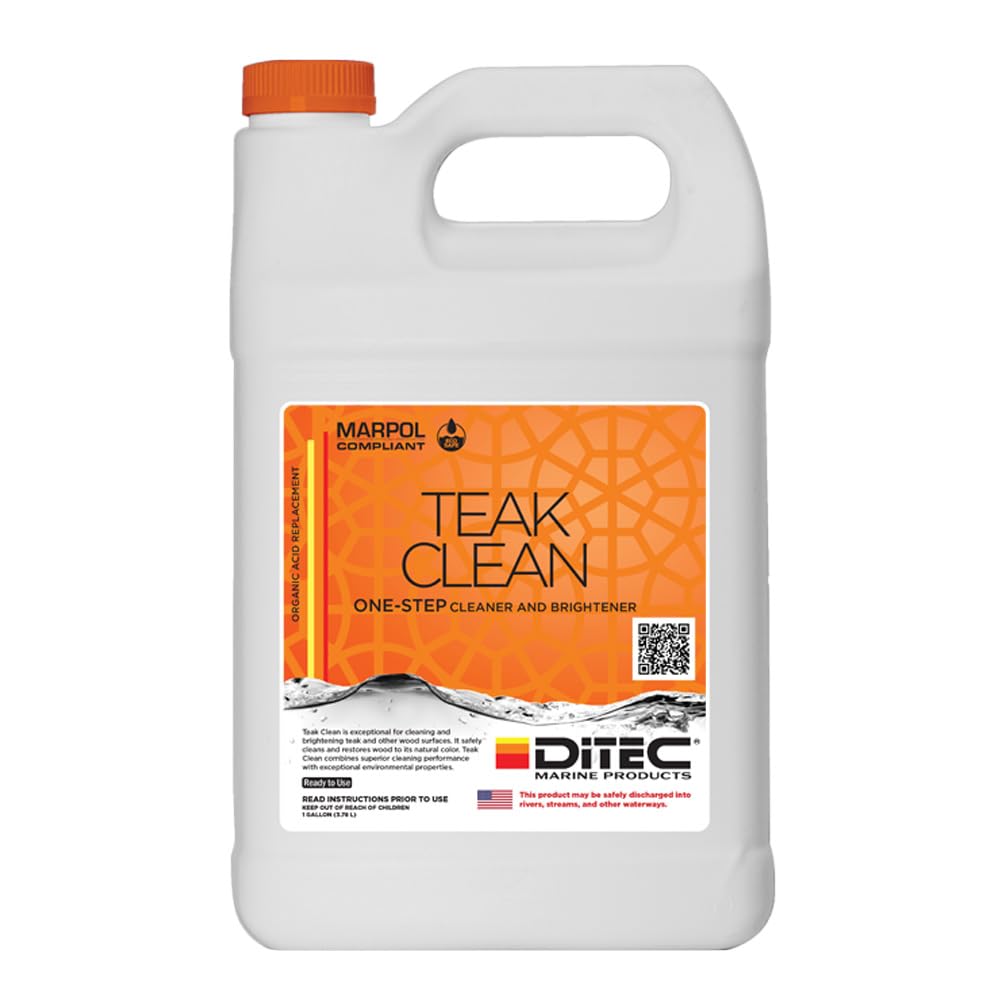 DiTEC Teak Clean Marine Wood Cleaner 1 Gallon