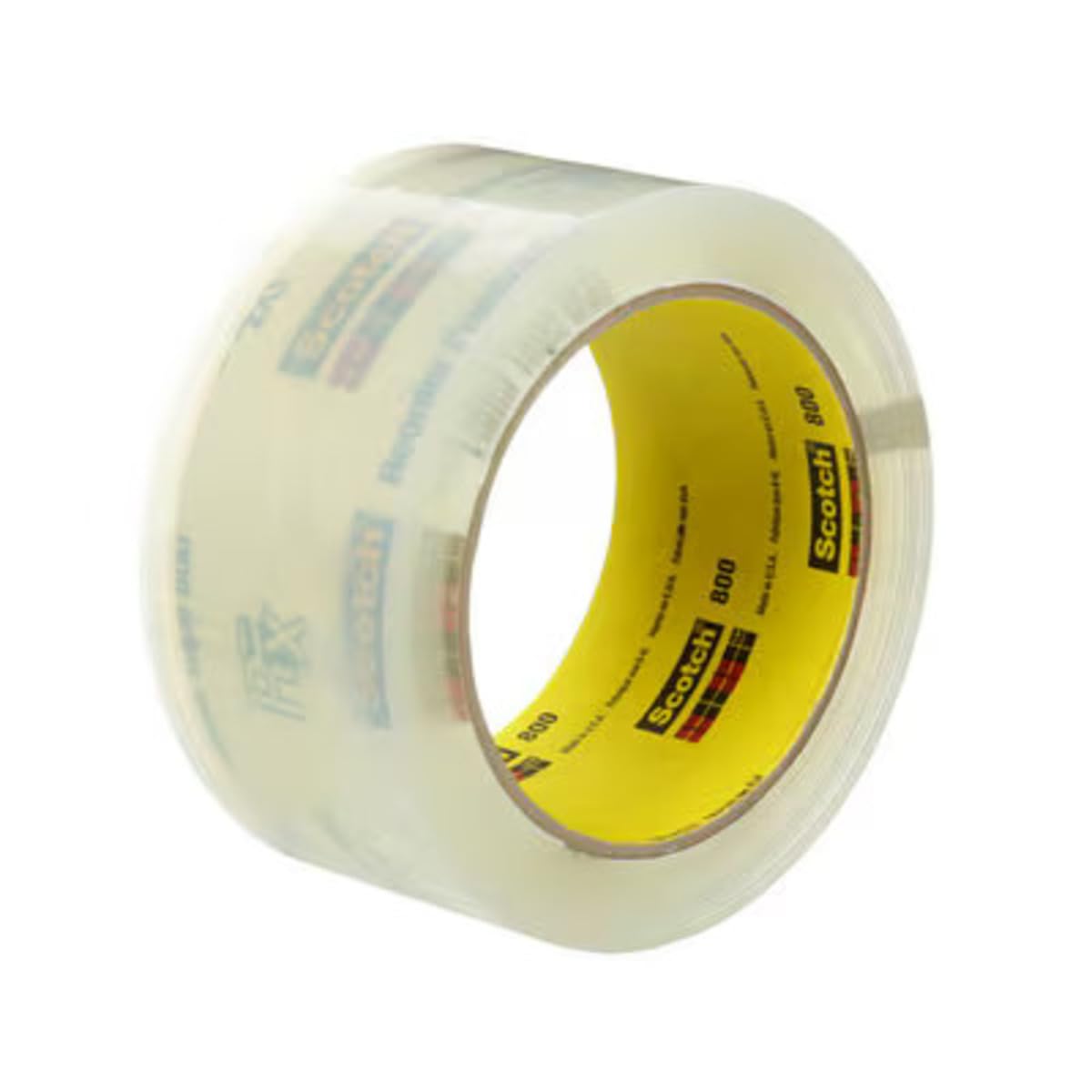 Scotch 800 Prescription Label Protection Tape, Clear, 2 in x 72 yd, 1 Roll – Moisture & UV Resistant, Strong Adhesive, Ultra-Clear Finish for Pharmacy, Medical & Industrial Use