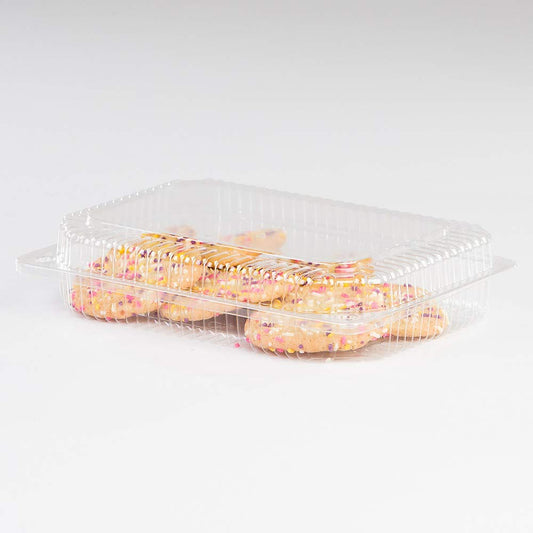 Detroit LBH-615 Clear OPS Hinged Food Container 9x6.5x2 in 350/Case