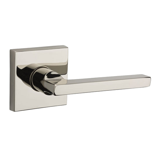 Baldwin PV.SQU.CSR Privacy Lever Set, Polished Nickel