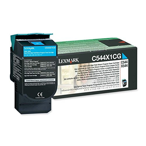 Lexmark C544X1CG Cyan OEM Toner Extra High Yield (4,000 Yield)