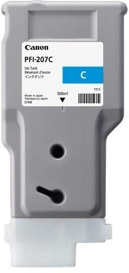 Canon - Pfi-207C Cyan Ink 300Ml "Product Category: Large Format Printer Ink/Large Format Printer Ink Graphic Art"