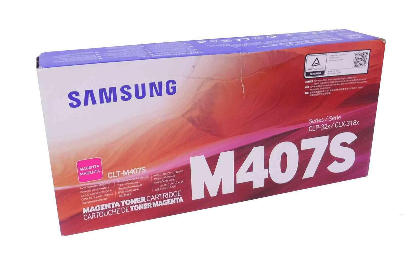 Samsung CLT-M407S Magenta Toner Cartridge 1,000 Yield