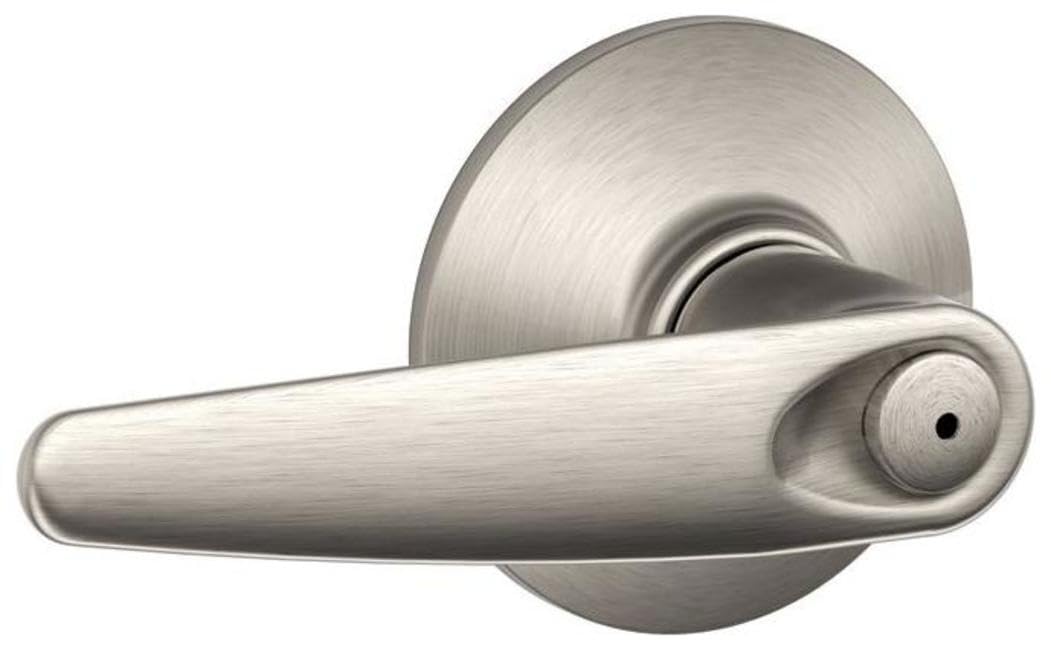 Schlage Jazz F40JAZ619 Privacy Lever, Satin Nickel