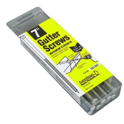 Amerimax 7-Inch Screw/Ferrule White 40-Pack