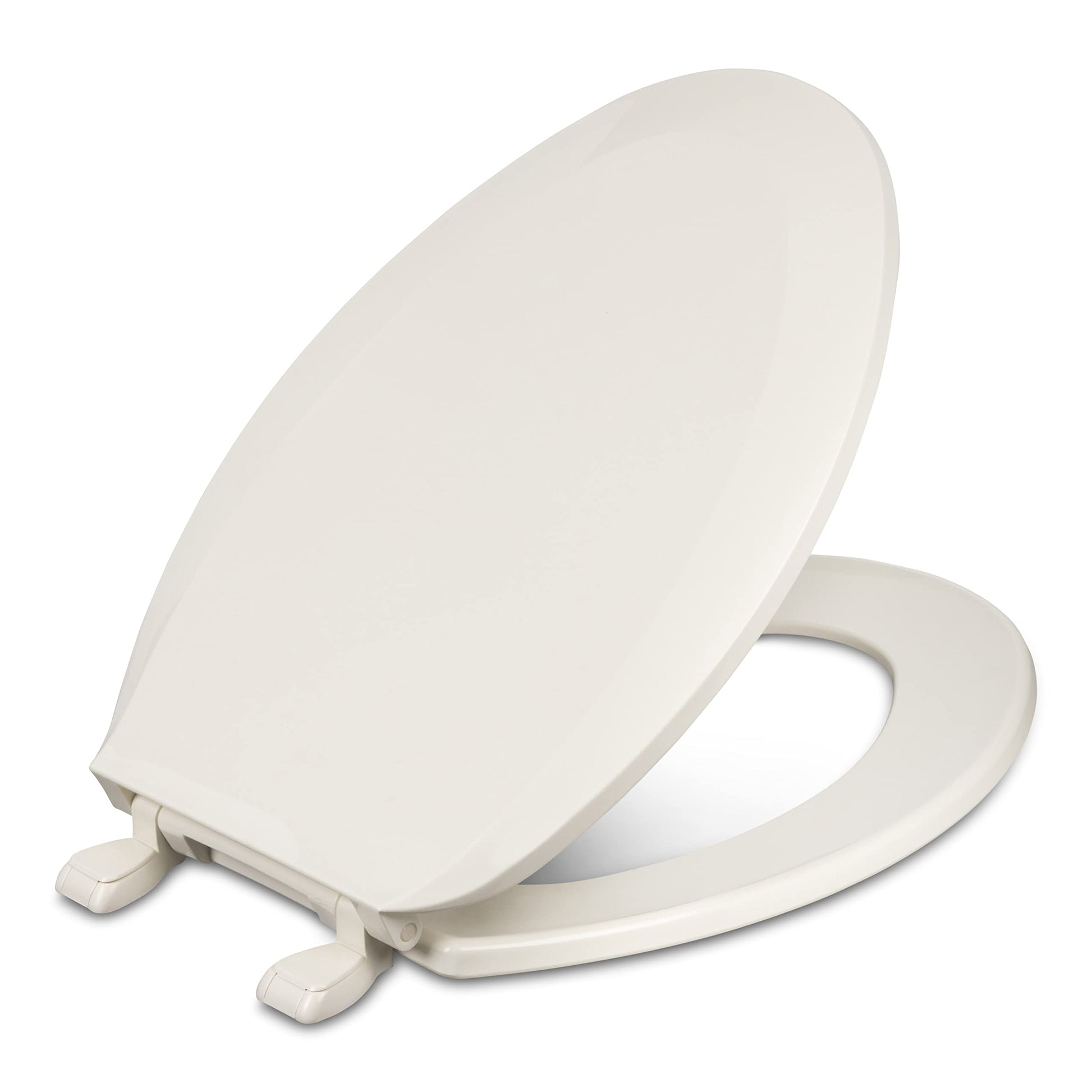 Centoco 1600-416 Elongated Plastic Toilet Seat, Standard Economy Model, Biscuit