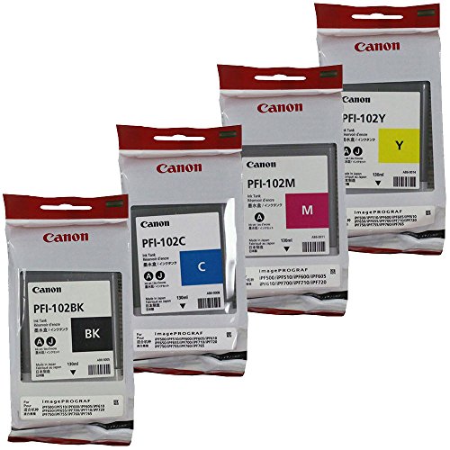 Canon imagePROGRAF iPF500 Standard Yield Ink Cartridge Set