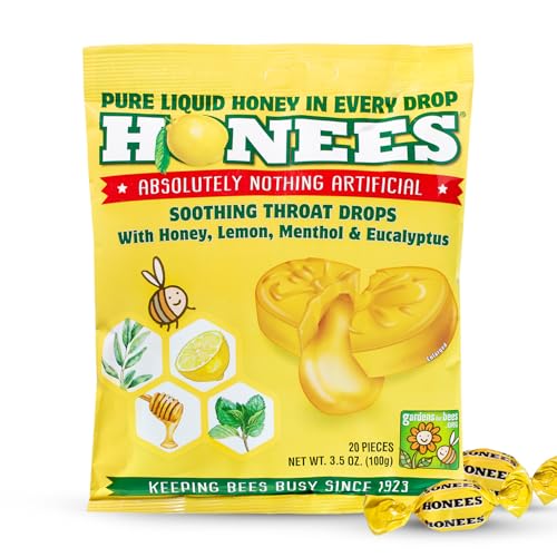 Honees Honey Lemon Cough Drops 20ct