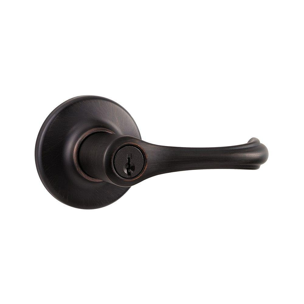 Kwikset Dorian Entry Lever Venetian Bronze