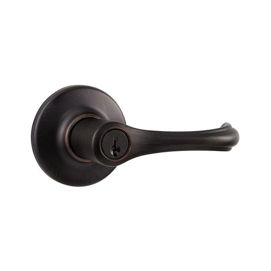 Kwikset Dorian Entry Lever Venetian Bronze
