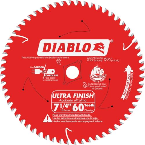 Diablo D0760A 7-1/4" 60T ATB Ultra Finish Circular Saw Blade