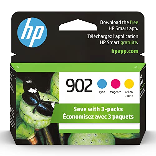 HP 902 Cyan Magenta Yellow Ink Cartridges T0A38AN