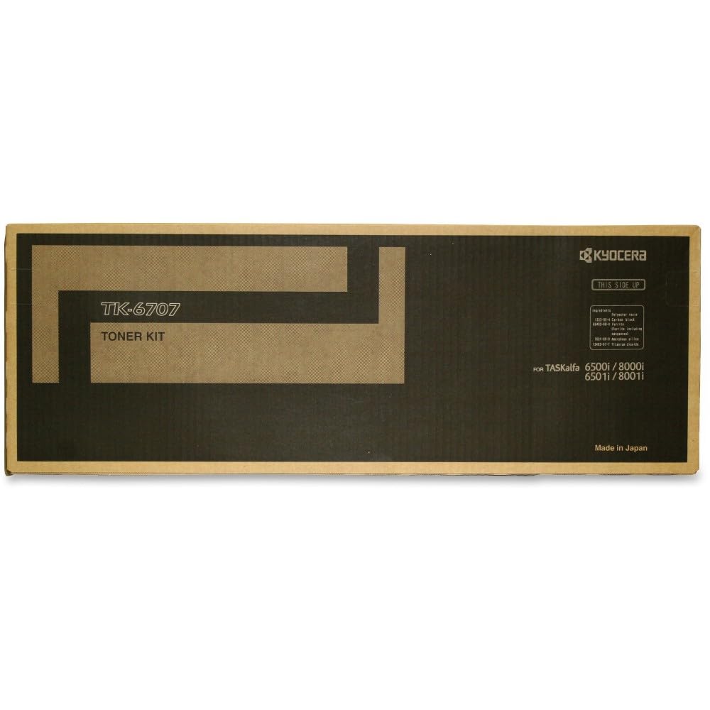 Kyocera TK-6707K (TK6707K) Black Toner Cartridge 2-Pack for TASKalfa 6500i, 8000i