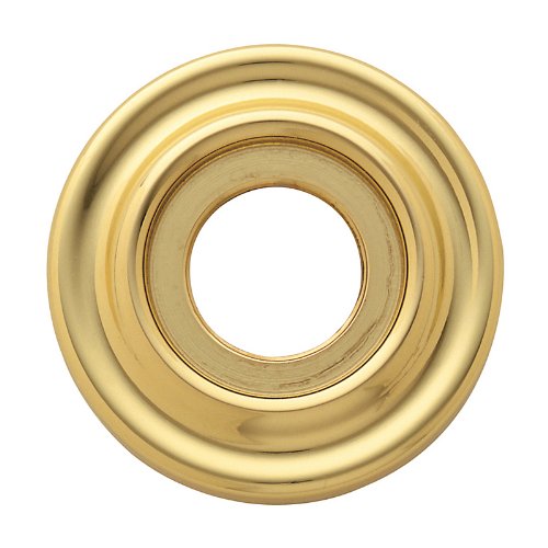 Baldwin 5002031IDM Single Estate Rosette for Dummy Functions, Polished Brass, No Lacquer