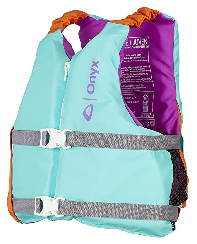 Onyx Youth Paddle Sports Life Jacket Aqua
