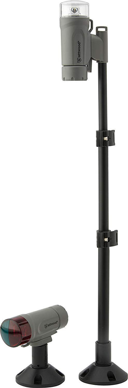 Attwood 14192-7 LED Deck Navigation Light Kit Marine Gray One Size