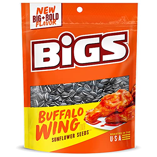 BIGS Buffalo Wing Sunflower Seeds 5.35 oz Pack of 12