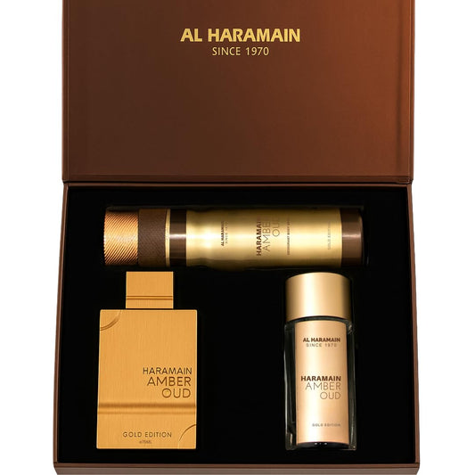Al Haramain Amber Oud Gold Giftset 3 Pc