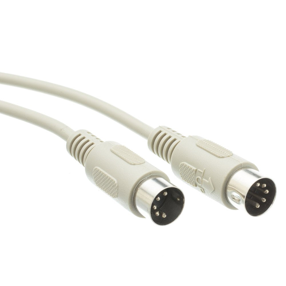 CableWholesale 5-Pin DIN Keyboard Cable 6ft Beige