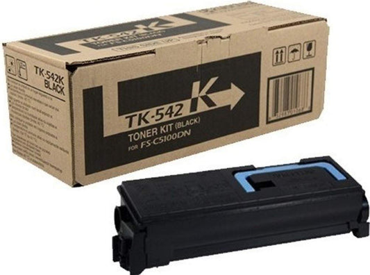 KYOCERA 1T02HL0US0 Model TK-542K Black Toner Cartridge for use FS-C5100DN Color Network Laser Printer, Up to 5000 Pages Yield at 5% Average Coverage