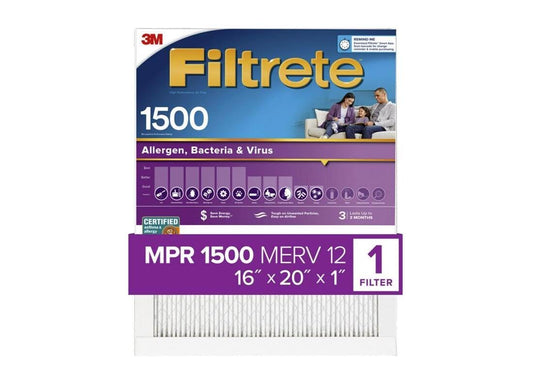 3M Filtrete 16 in. x 20 in. x 1 in. Ultra Allergen Healthy Living 1550 MPR Furnace Filter - 1 Each