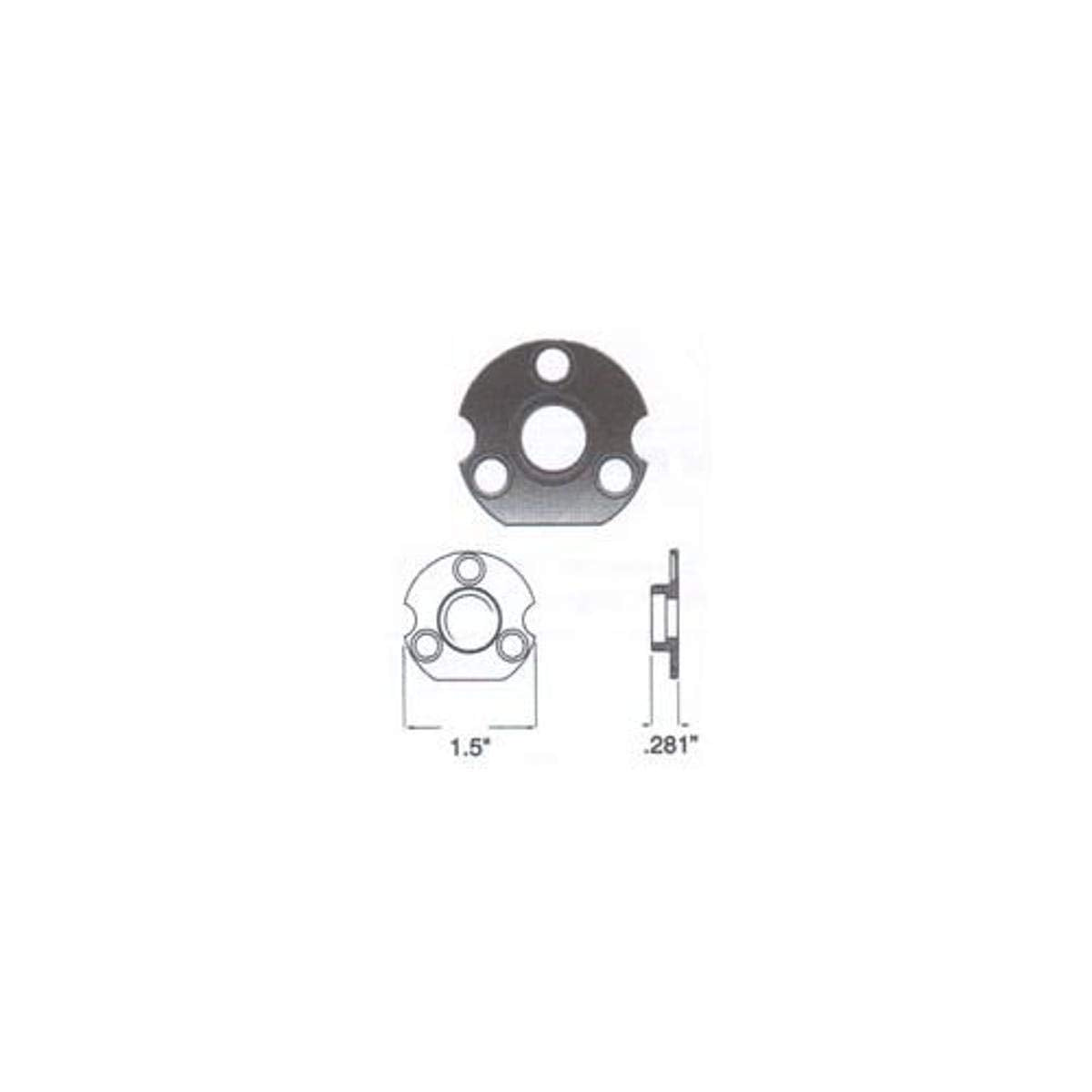Baldwin 5097.N Backplate Unfinished Brass