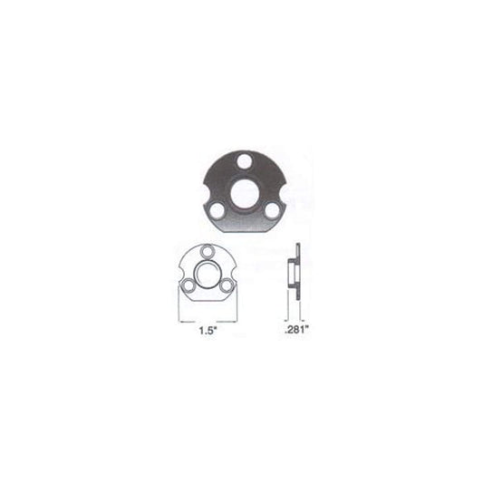 Baldwin 5097.N Backplate Unfinished Brass