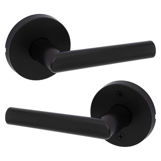 Kwikset Milan Passage Lever 97200-872 Matte Black