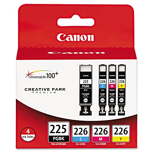 Canon PGI225/CLI226 Genuine Color Multi Pack, Compatible with iP4820, MG5220, MG5120, MG6120, MG8120, MX882, iX6520, iP4920, MG5320, MG6220, MG8220, and MX892 Printers