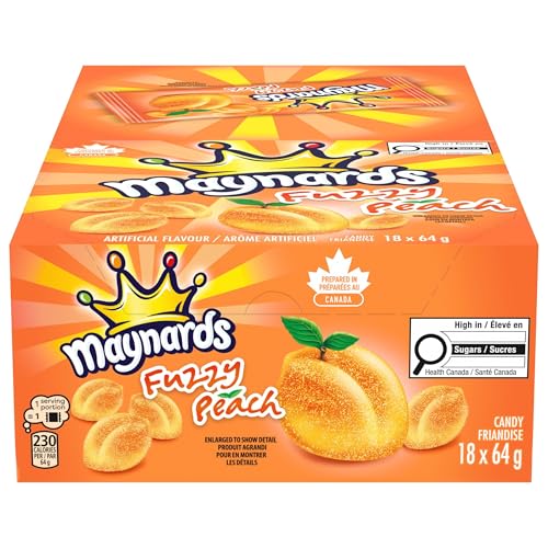Maynards Fuzzy Peach Candy, 18