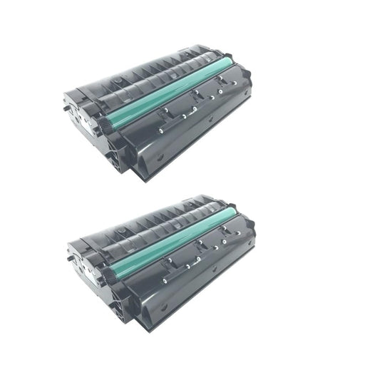 Ricoh 406465 High Yield Black Toner Cartridge 2-Pack for Aficio SP 3400, 3410SF