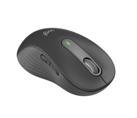 Logitech Signature M650 Wireless Mouse - for Small to Medium Sized Hands, 2-Year Battery, Silent Clicks, Customizable Side Buttons, Bluetooth, Multi-Device Compatibility - Black (Renewed)