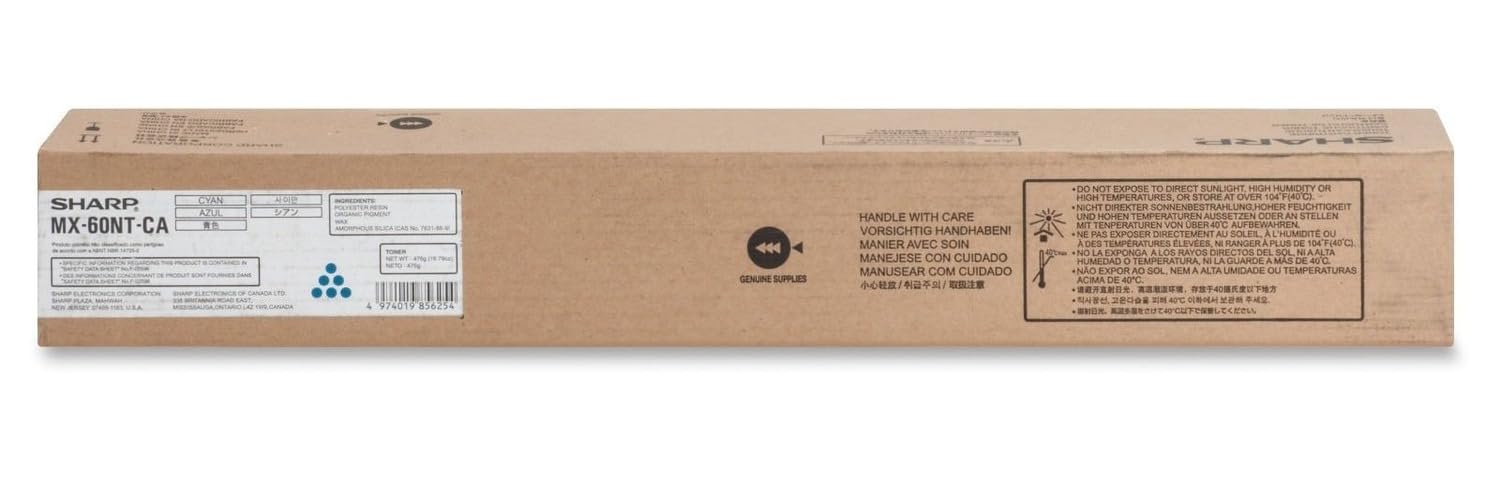 SHARP Mx-61nt Original Toner Cartridge - Cyan