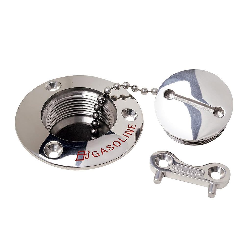 Attwood Gasoline Deck Fill 1-1/2" Stainless Steel