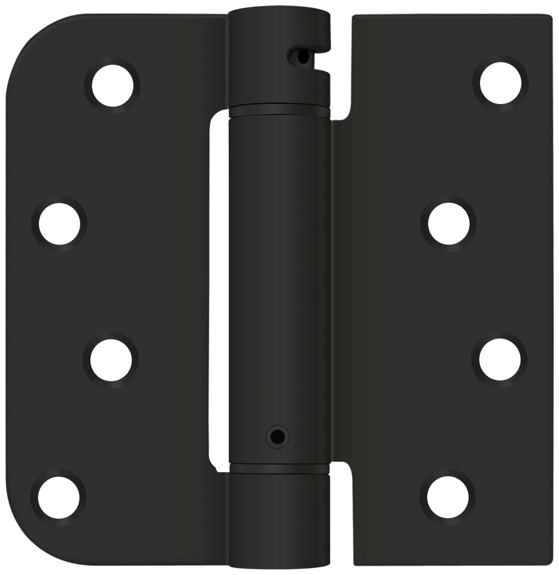 Deltana DSH4SR5-LH 4" x 4" Spring Hinge Black