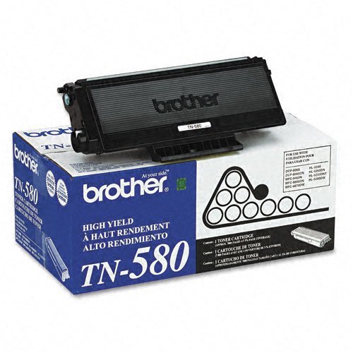 BROTHER TN580X2 TN-580 Dual Pack. Two Brother TN-580's Bundled