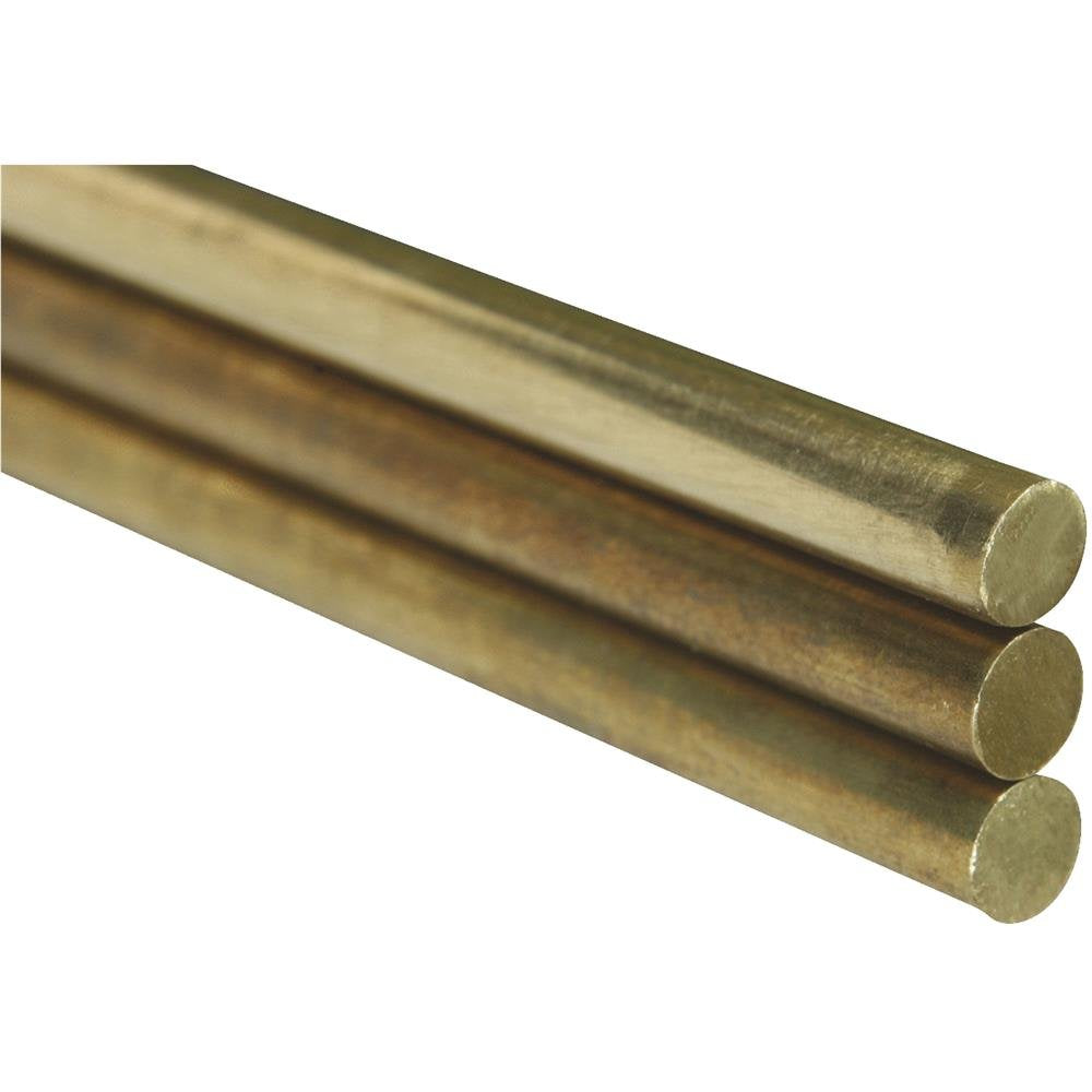K & S PRECISION METALS 1163 5/32" x 36" Brass Rod