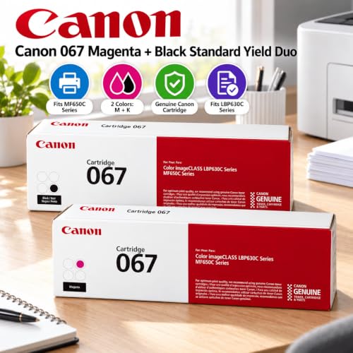 Canon 067 Magenta & Black Toner Duo for imageCLASS LBP630C MF650C