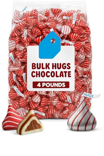 Hershey Hugs Milk Chocolate Candy 4 lb Bag 430pcs