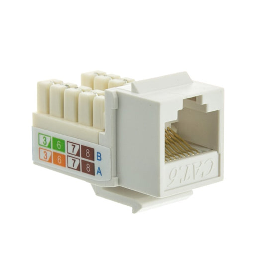 CableWholesale Cat6 Keystone Jack White RJ45